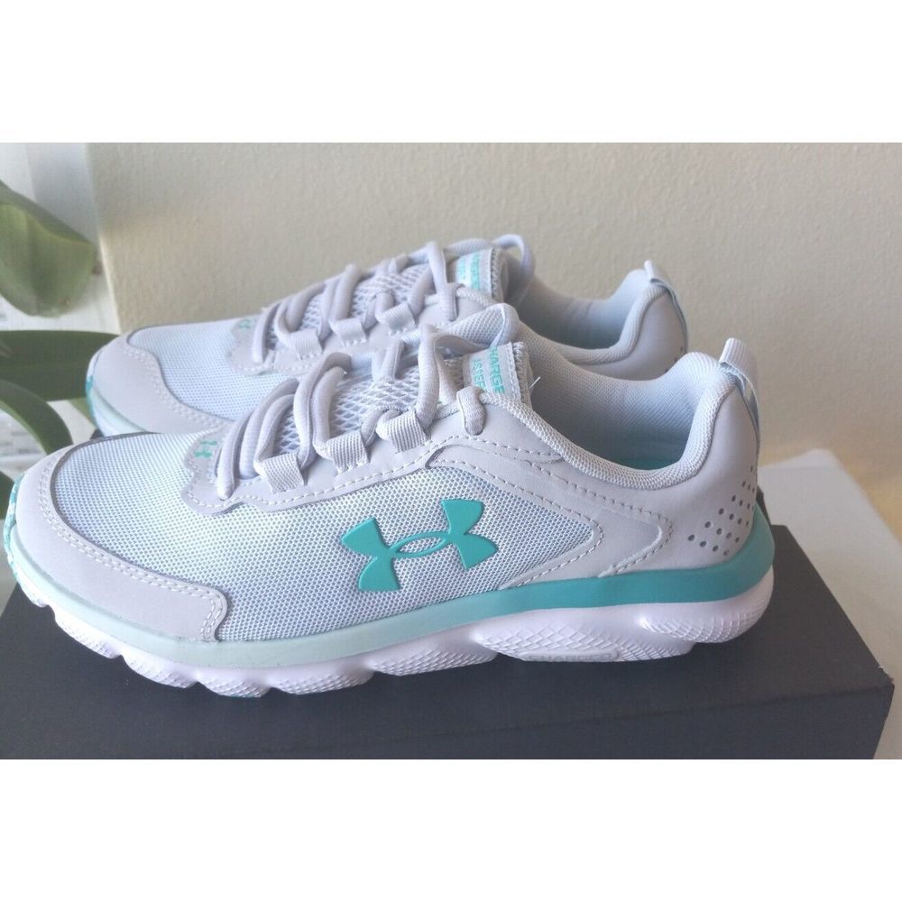 UNDER ARMOUR Women Rubber Shoes 6.5 Charged Assert 9 Marble Running Halo Gray